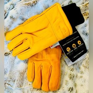WELLS LAMONT HYDRA HYDE NWT THINSULATE WATERPROOF LEATHER HEAVY DUTY WORK GLOVES